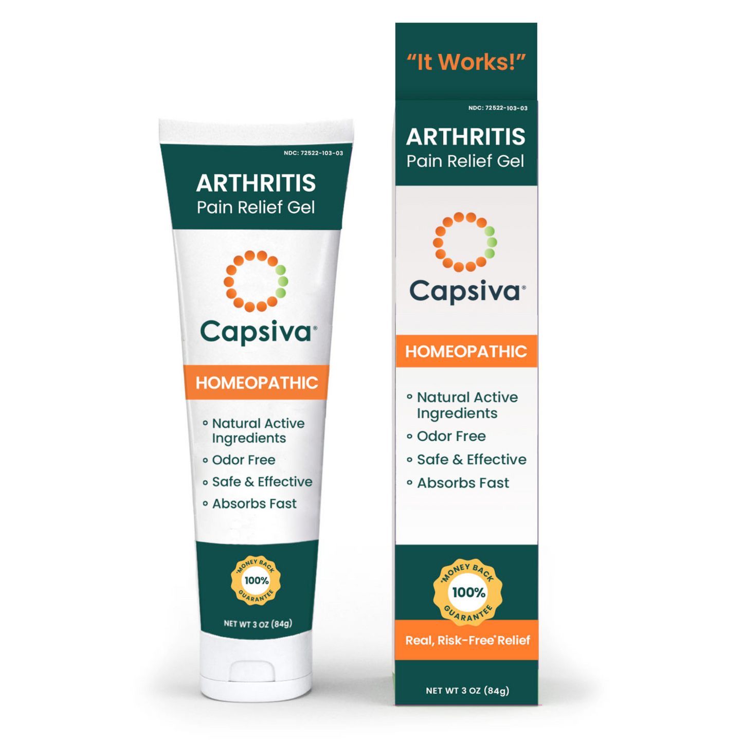 Capsiva Arthritis Pain Relief Gel (3oz)